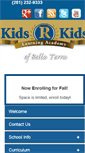 Mobile Screenshot of kidsrkidsbellaterra.com